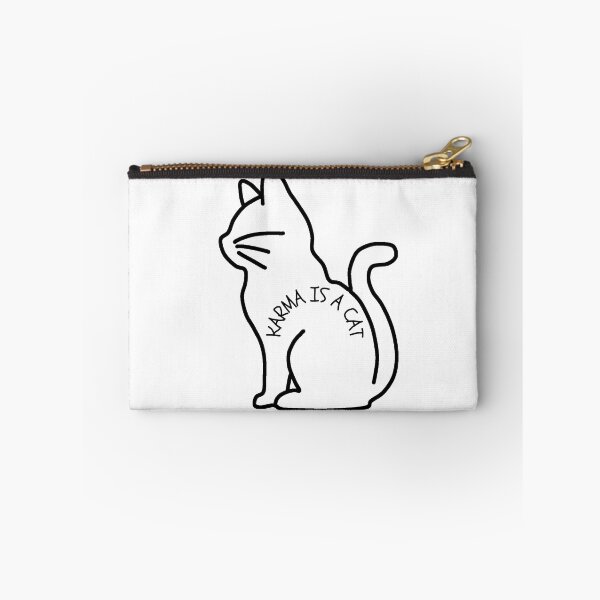 Item preview, Karma is a cat kitten lover swiftie fan revenge t shirt, cat mug, cat sticker  designed and sold by Paintingladycat.