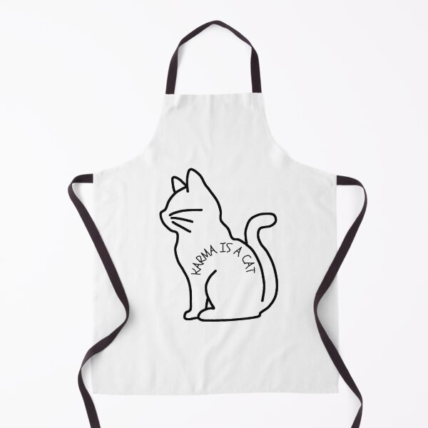 Item preview, Karma is a cat kitten lover swiftie fan revenge t shirt, cat mug, cat sticker designed and sold by Paintingladycat.