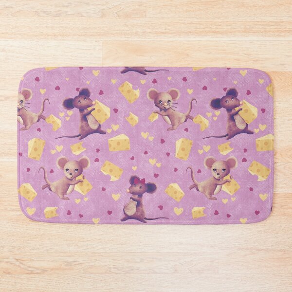 Item preview, Mice and Cheese pink  designed and sold by Veata.