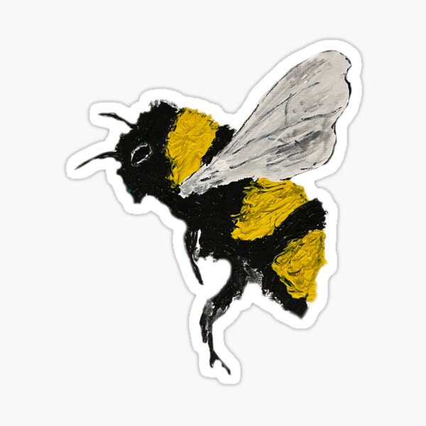 Bumble Bee Art Sticker — Stephanie Darlene