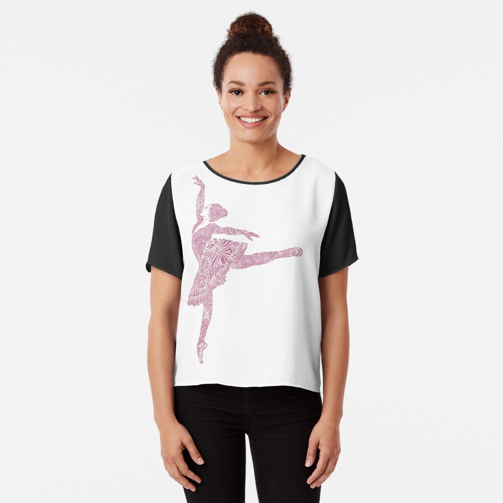Ballet Dance - Designer Art Chiffon Top