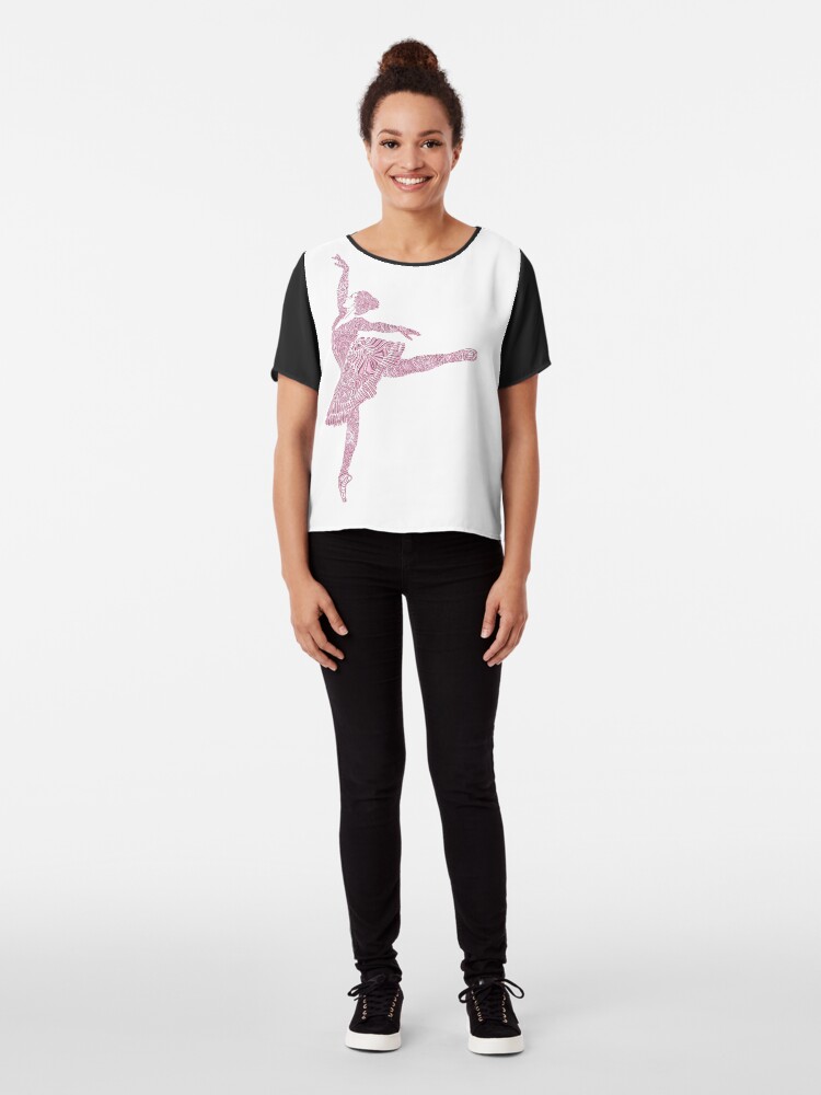 Alternate view of Ballet Dance - Designer Art Chiffon Top