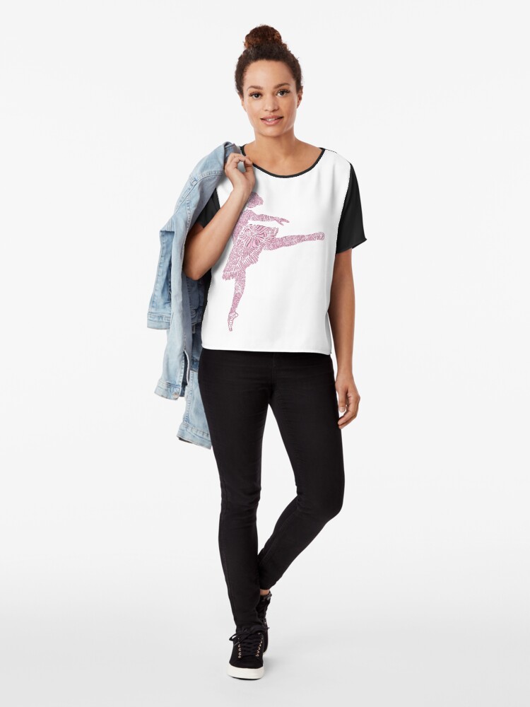 Alternate view of Ballet Dance - Designer Art Chiffon Top