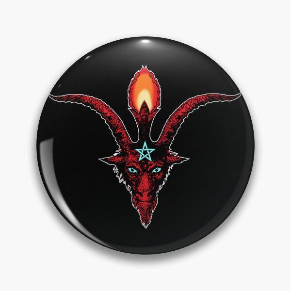 Item preview, red baphomet 5 designed and sold by crileybell.