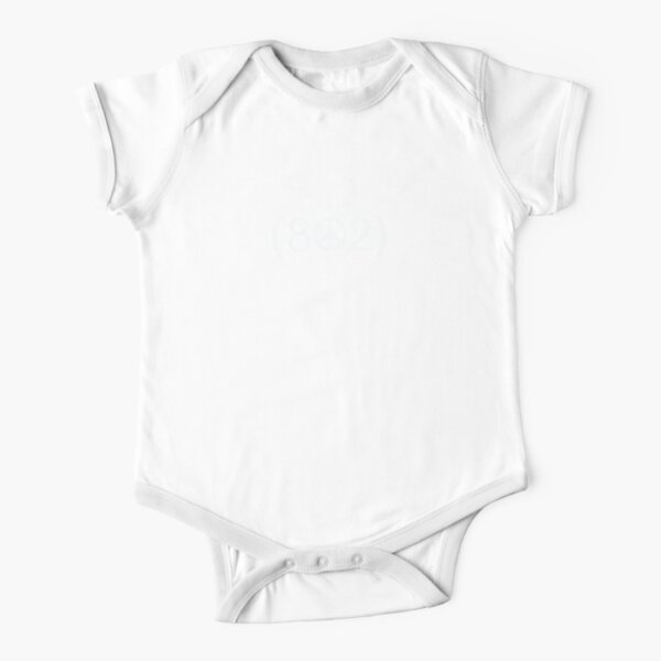 Vermont Rainbow Peace 802 Area Code Baby One Piece By Alittlebluesky Redbubble