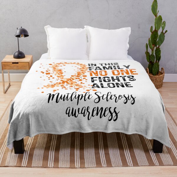 Item preview, In This Family No One Fights Alone, Multiple Sclerosis Awareness (Black Text) designed and sold by isrowatia.