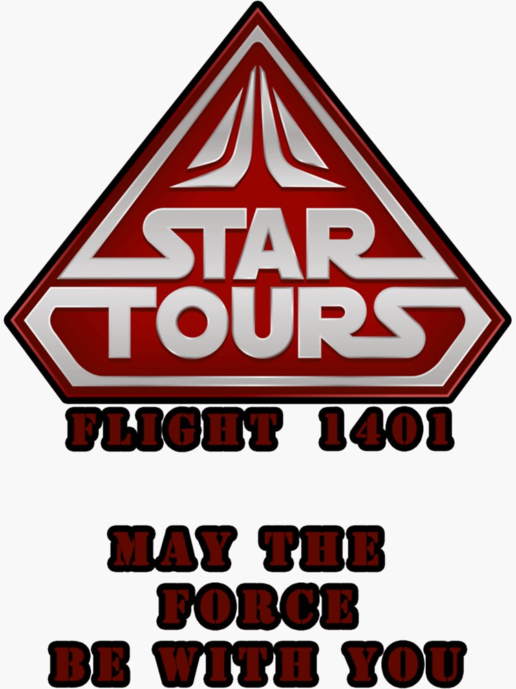 star-tours-1401-red-sticker-for-sale-by-jazmynjastdds-redbubble