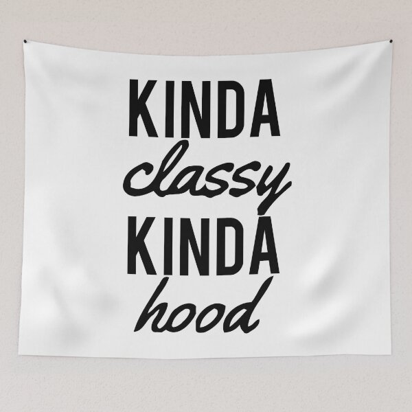 Item preview, Kinda Classy Kinda Hood (Black Version) designed and sold by isrowatia.
