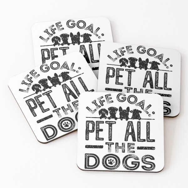 Item preview, Life Goal Pet All The Dogs (Black Version) designed and sold by isrowatia.