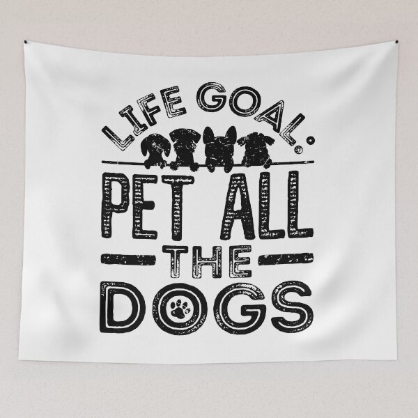 Item preview, Life Goal Pet All The Dogs (Black Version) designed and sold by isrowatia.