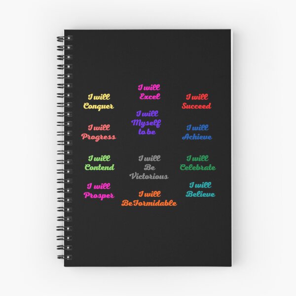 Item preview, I WILL Positive Affirmation stickers packs and tshirts  designed and sold by Pugnaciousprint.