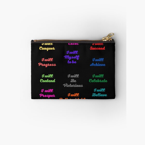 Item preview, I WILL Positive Affirmation stickers packs and tshirts  designed and sold by Pugnaciousprint.