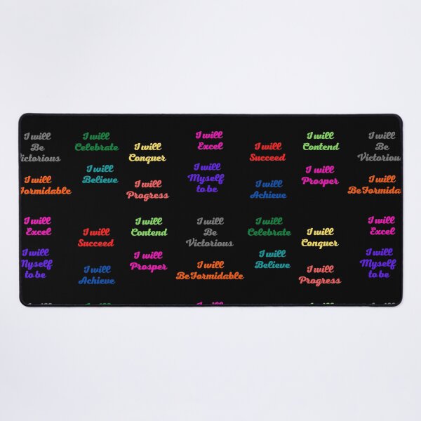 Item preview, I WILL Positive Affirmation stickers packs and tshirts  designed and sold by Pugnaciousprint.