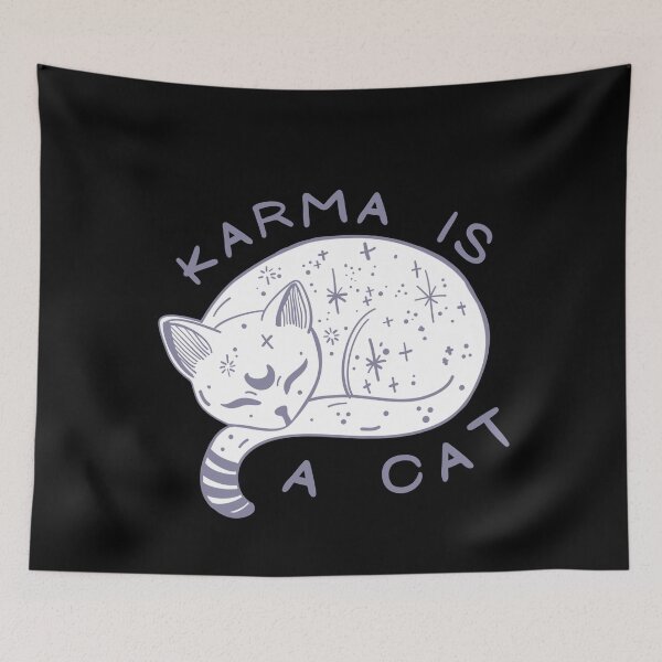 Item preview, Karma is a cat  designed and sold by BenjamMaier.