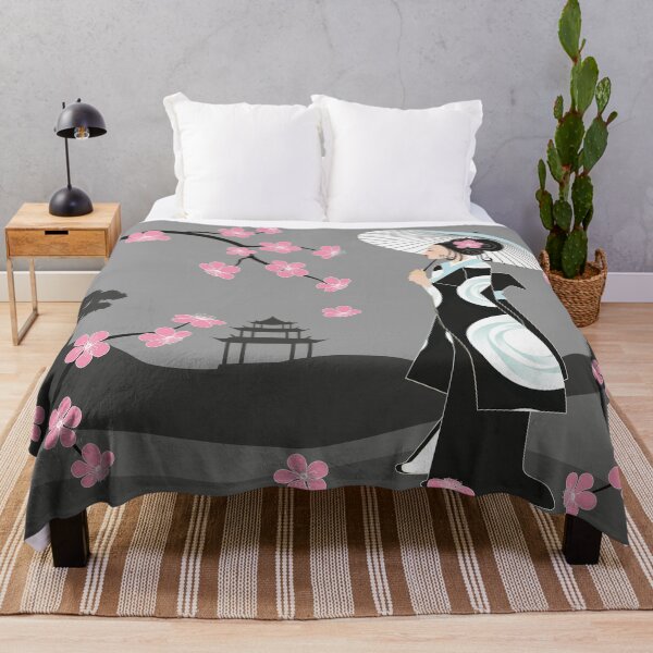 Artikelvorschau, Geisha unter Kirschblüten entworfen und verkauft von WACHtraum Shop.