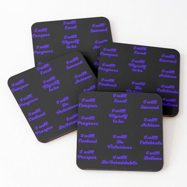 Item preview, I WILL Positive Affirmation stickers packs and tshirts  designed and sold by Pugnaciousprint.