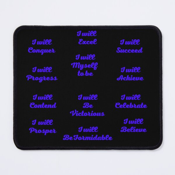 Item preview, I WILL Positive Affirmation stickers packs and tshirts  designed and sold by Pugnaciousprint.