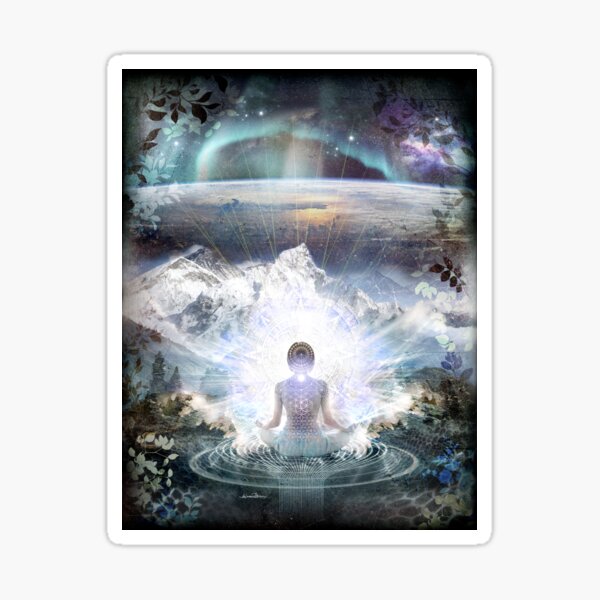 Stardust. Soul awakening spiritual visionary contemplation meditation journey Sticker
