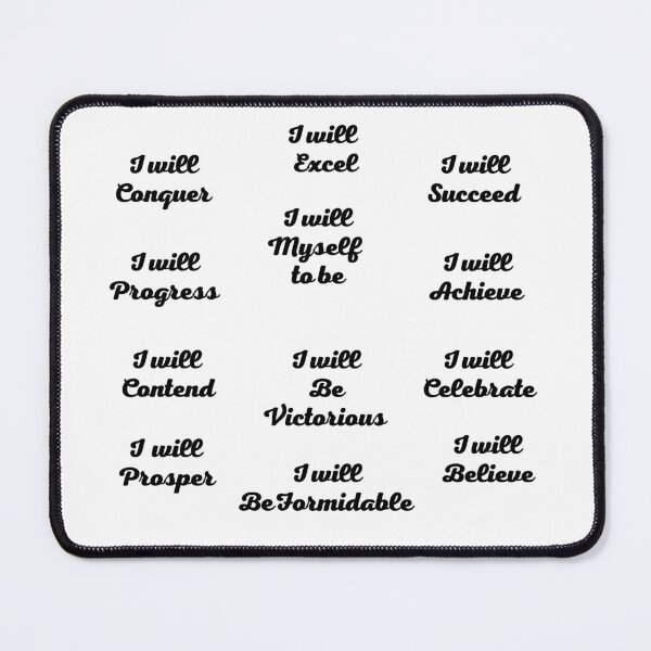 Item preview, I will Affirmation sentences for men women and kids.  stickers and t-shirt  designed and sold by Pugnaciousprint.