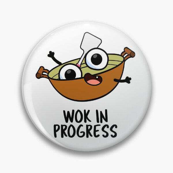 Item preview, Wok In Progress Funny Cooking Puns  designed and sold by punnybone.