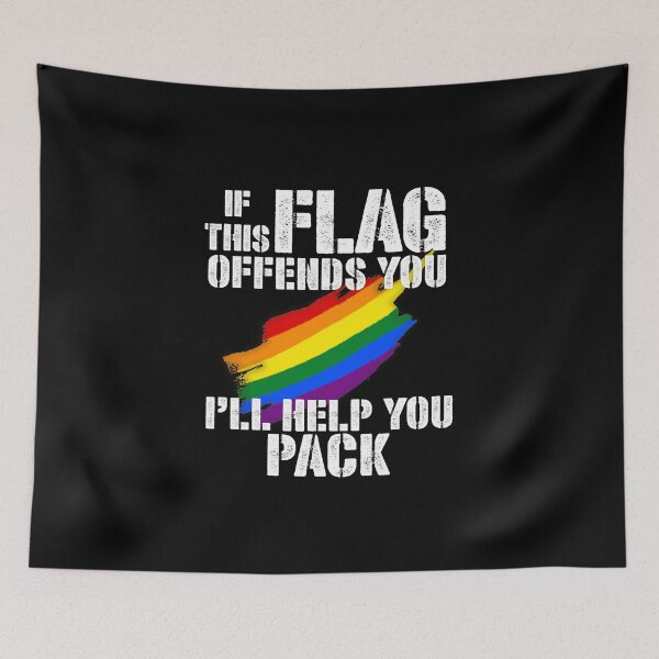 Item preview, IF THIS FLAG OFFENDS YOU - GAY designed and sold by lodaxaprine.