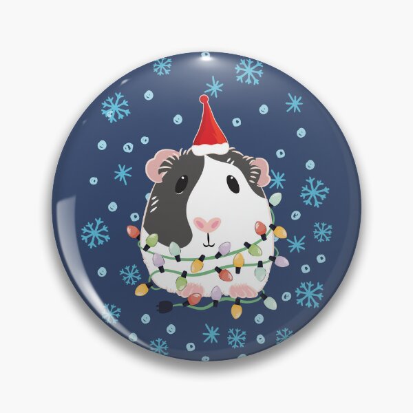 Item preview, Christmas Guinea Pig - Black and White designed and sold by Lulupainting.