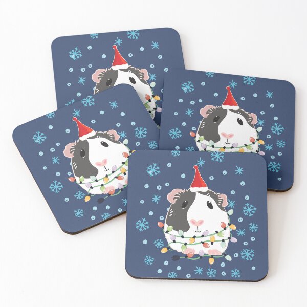 Item preview, Christmas Guinea Pig - Black and White designed and sold by Lulupainting.
