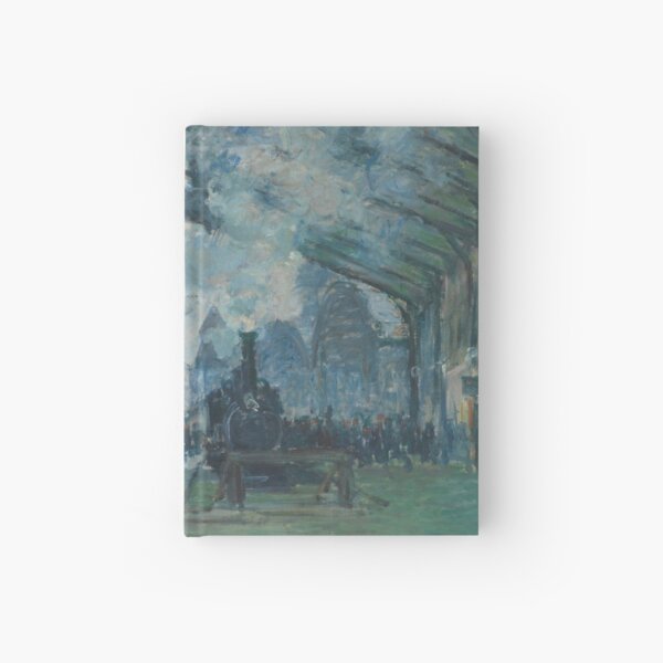 Arrival of the Normandy Train, Gare Saint-Lazare by Claude Monet Hardcover Journal