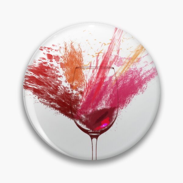 Item preview, Splatter Watercolor Red Wine Glass Graphic designed and sold by redbubbleart18.