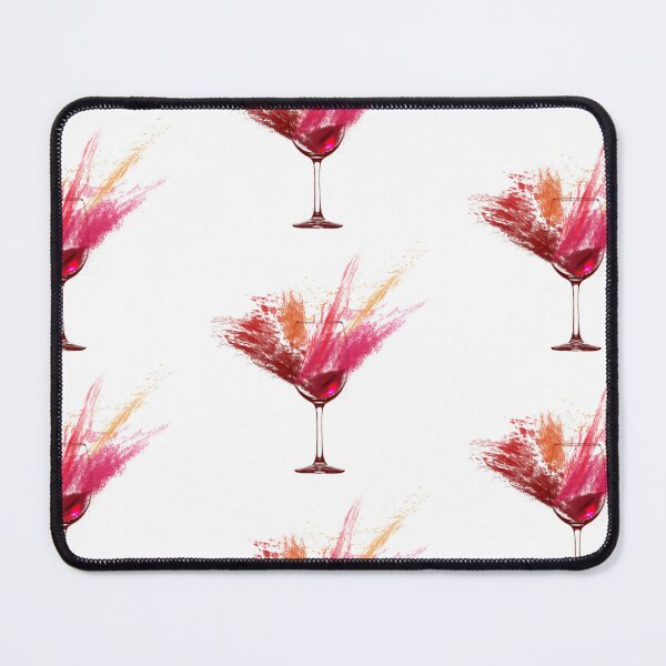 Item preview, Splatter Watercolor Red Wine Glass Graphic designed and sold by redbubbleart18.