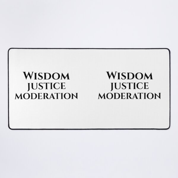 Item preview, Wisdom, Justice, Moderation designed and sold by CornerStone57.