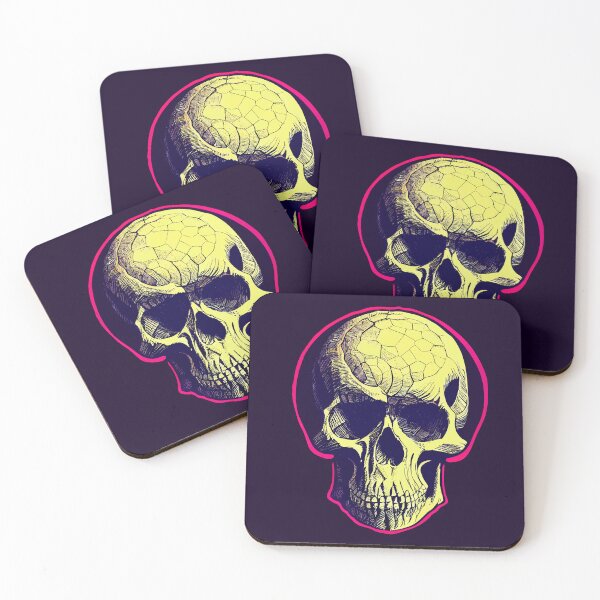 Item preview, Broken Pink Border Skull designed and sold by infans-lunaris.