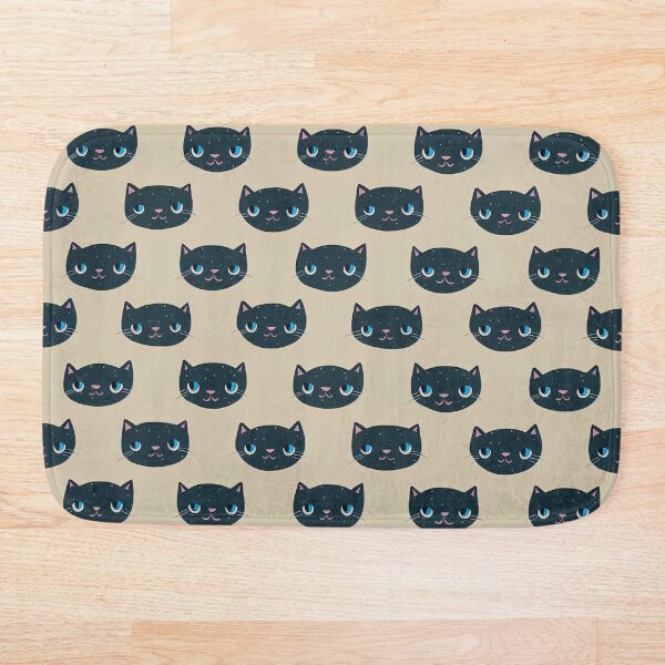 Item preview, Cute Black Cat Pattern | Black and Beige designed and sold by Cute Patterns by MV.