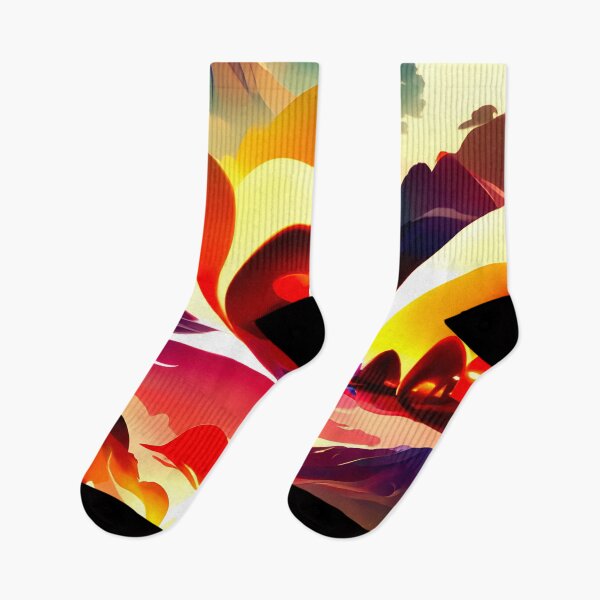 Item preview, Seaside Sunset Burst Fluid Abstract Pattern designed and sold by nelloryn.