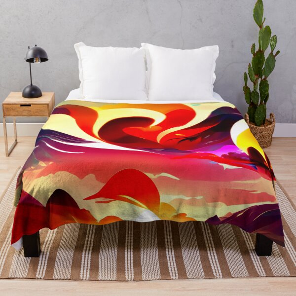 Item preview, Seaside Sunset Burst Fluid Abstract Pattern designed and sold by nelloryn.