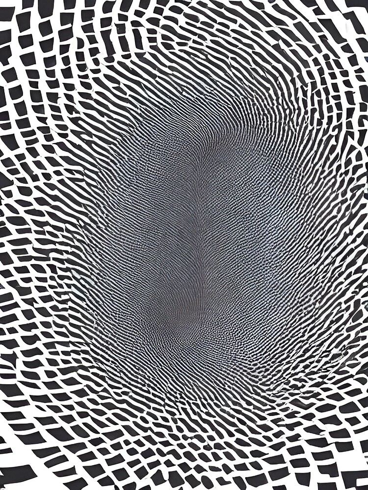 Optical illusion art - white sound