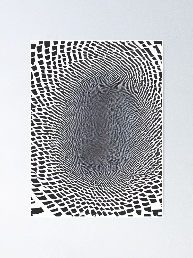 Optical illusion art - white sound