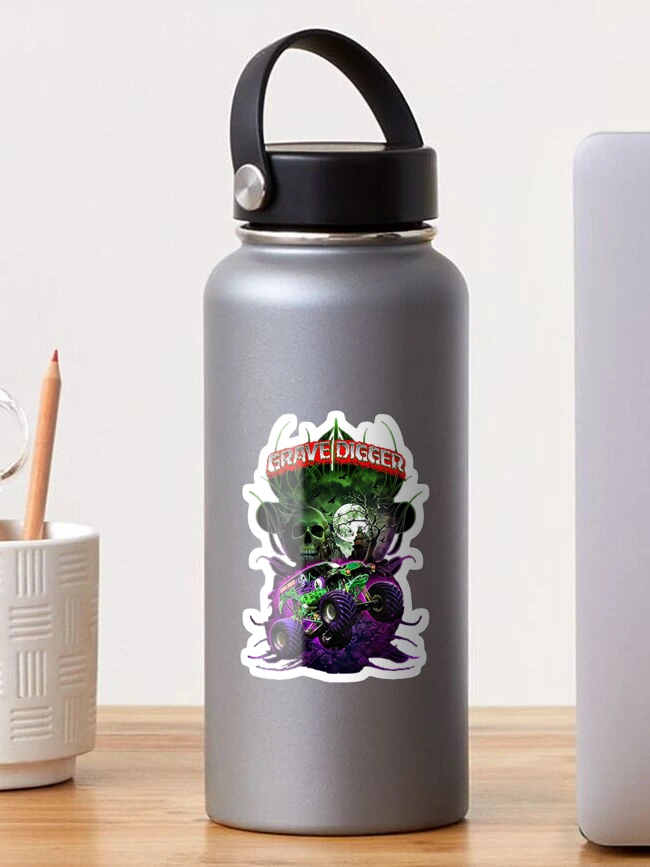 Personalized Monster Jam Grave Digger Sports Water Bottle - 20 oz