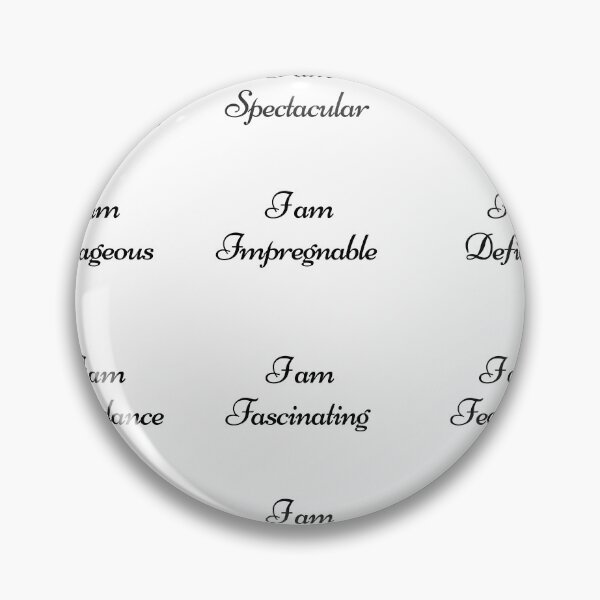 Item preview, I am affirmation  stickers and t-shirt  designed and sold by Pugnaciousprint.