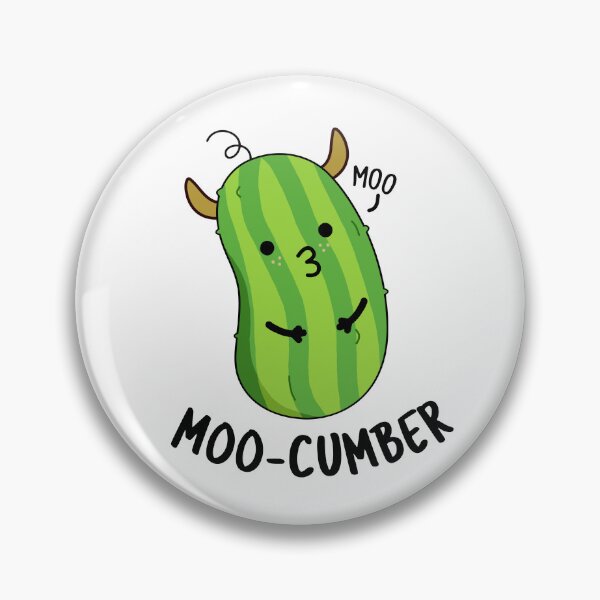 Item preview, Moo-cumber Funny Cucumber Puns  designed and sold by punnybone.