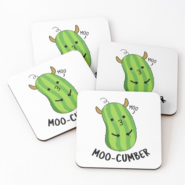 Item preview, Moo-cumber Funny Cucumber Puns  designed and sold by punnybone.