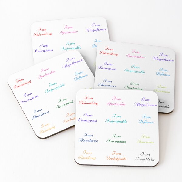 Item preview,  I am affirmation  stickers and t-shirt for athletes and entrepreneurs  designed and sold by Pugnaciousprint.