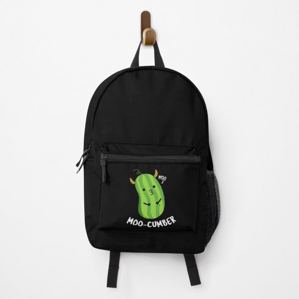 Item preview, Moo-cumber Funny Cucumber Puns (Dark BG) designed and sold by punnybone.