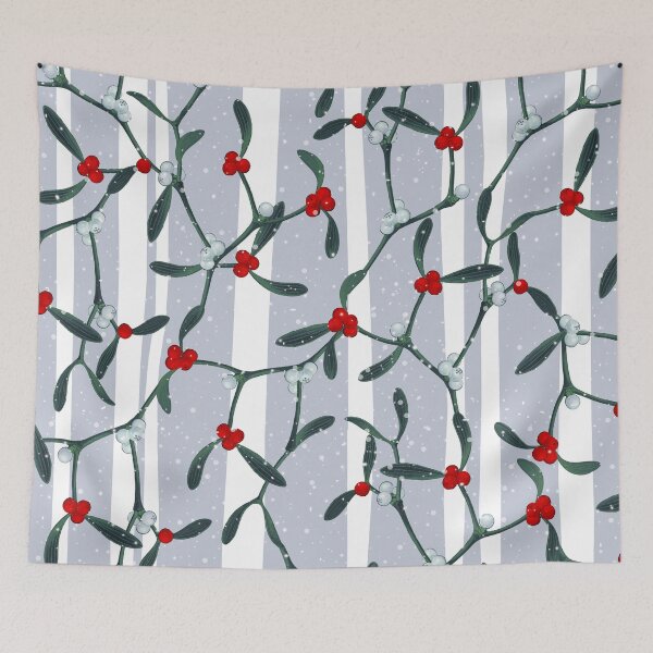 Item preview, Elegant Mistletoe Holiday Pattern designed and sold by oursunnycdays.