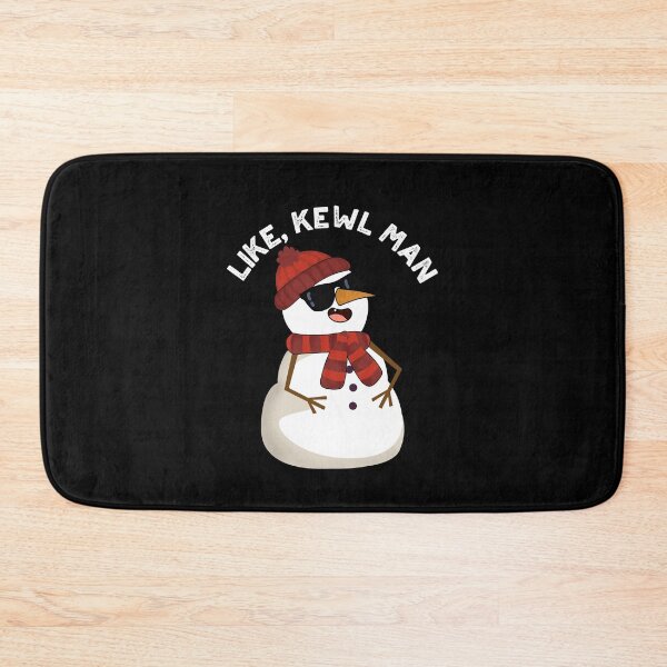 Item preview, Like Kewl Man Funny Snowman Puns (Dark BG) designed and sold by punnybone.