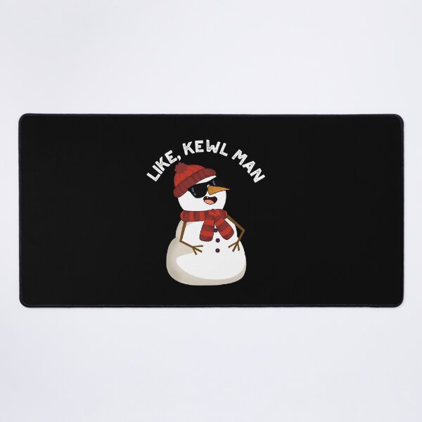 Item preview, Like Kewl Man Funny Snowman Puns (Dark BG) designed and sold by punnybone.