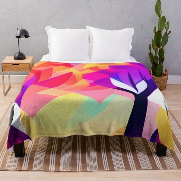 Item preview, Autumn Sunset Neon Abstract Pattern designed and sold by nelloryn.