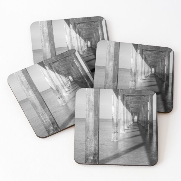 Item preview, Brighton Jetty in the morning in monochrome designed and sold by Elana Bailey.