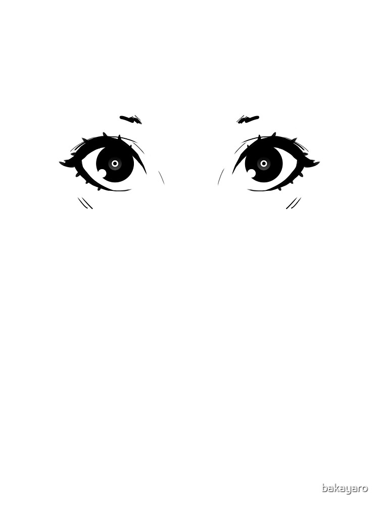 Anime Manga Eyes Looking from a Paper Tear Stock Vector - Illustration of  smile, tshirt: 273660949