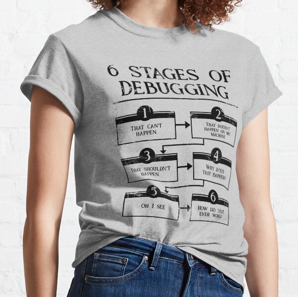 Item preview, 6 Stages Of Debugging  designed and sold by Nikolay Lachezarov Todorov.